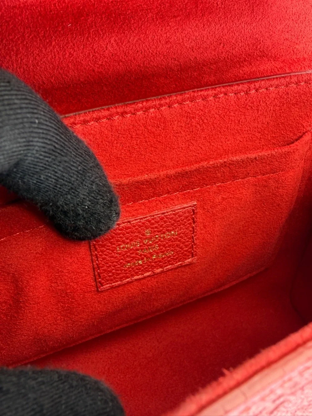Louis Vuitton Red Monogram Leather Saint Sulpice PM